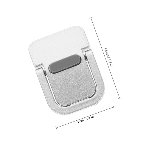 Soporte metálico para laptop ajustable portátil color plata miniatura 2