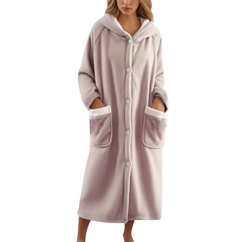 Peignoir flanelle long pour des soirées d'hiver cocooning au chaud