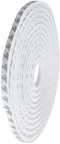 16.5 Ft Brush Weather Stripping, Self-Adhesive Pile Weatherstrip for Sliding Doors and Windows Frame Side, Felt Seal Strip Weatherproof Soundproof Dustproof(11/32 x 11/32 inch, White)