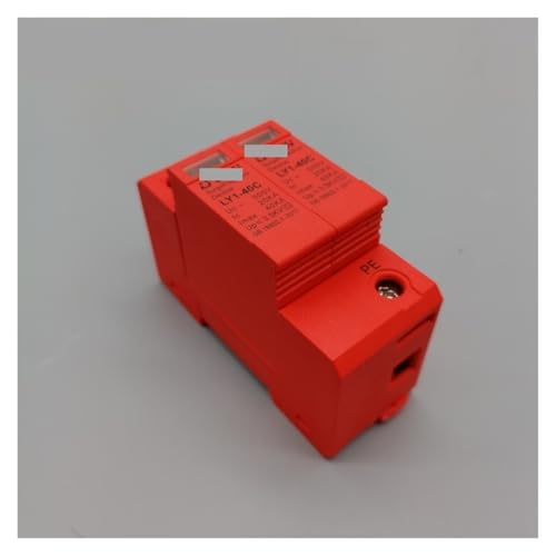 PAJPXPCD 1pcs SPD Surge Protector DC 500V 1000V 2P DC1000V 20KA ~ 40ka Low Voltage Arrester Room DIN Guide Rail 2-Pole Protector (DC1000V)
