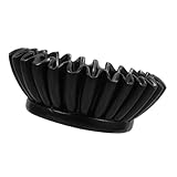 Garneck Dekorative Schalenhandwerk Couchtischdekor Schale aus Marmor dekoratives Tablett Eingangsdekoration Gebetsschale weiße Obstschale Vintage-Schale Travertin-Tablett Harz Schwarz