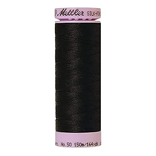 Amann A9105-4000 Hilo para Bordar Algodón 4000 Negro 150 m miniatura 1
