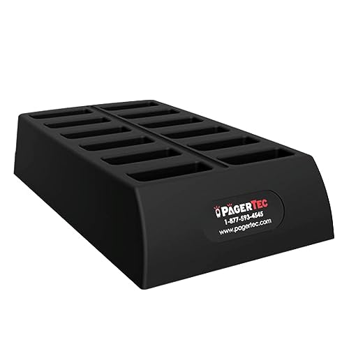 PagerTec TrackStaff V2 Pagers Charging Station, Fast and Easy Charging System for Pagers (12 Pagers Charging Slots)