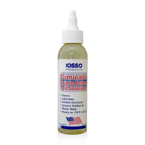 Iosso Triple Action Gun Oil – 10940 – Cleans, Lubricates & Conditions – 4oz Bio-Based Formula for Firearms – Made in USA