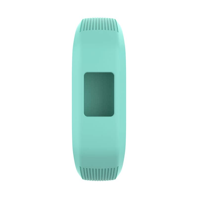 TWRQA Correa de reloj de silicona para Garmin Vivofit JR 2 / Vivofit 3 Niños Samrt Watch Soft Muñequera deportiva, Large, Ágata
