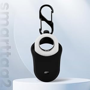 Lizhi compatible with galaxy smarttag2 case keychain smart tag2 holder silicone smarttag2 key ring cases tags chain samsung gps item finders accessories 2023 blue   cucciolini doodles