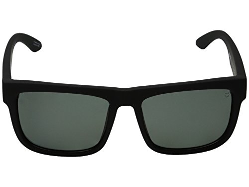 Spy Discord Sunglasses Soft Matte Black with Happy Gray Green Polarized Lens2