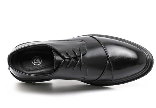 DADAWEN Men's Classic Modern Formal Business Oxford Shoes Lace Up Dress Shoe4