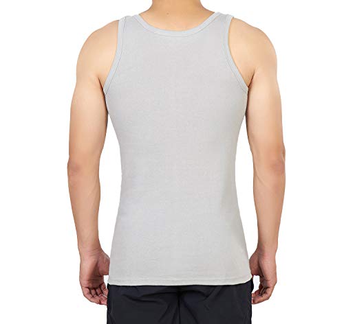 NUOZA Unterhemd Herren 5er Pack 100% Baumwolle Tank Top Ärmellos – Ansicht 3