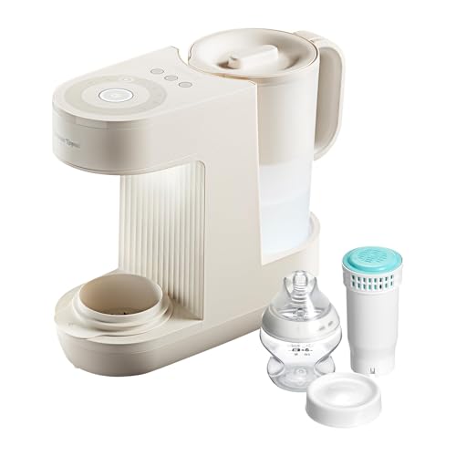 Tommee Tippee Perfect Prep Machine Baby Bottle Formula Feed Maker with Antibacterial Water Filter App Support Day & Night Feed-Friendly Features Chalk