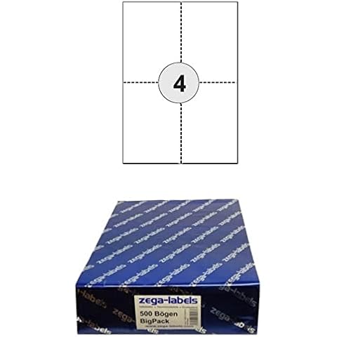 2.000 Etiketten 105 x 148 mm perforiert und selbstklebend Cover