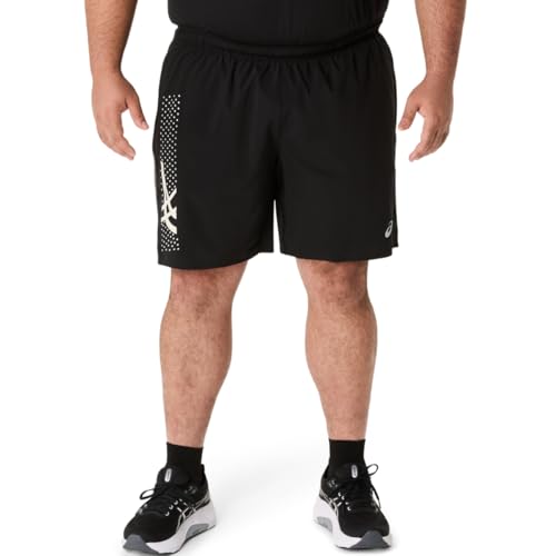 ASICS Men's ICON 7IN Short Running Apparel, S, Performance Black