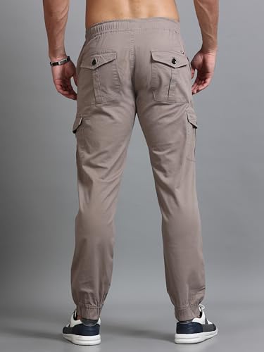 Image of U.S. Pitchers Mens Twill Laffer Cargo Joggers I 6 Pocket Utility Pants I Stylish Comfort Fit I 12 Colors I Sizes 30 to 38