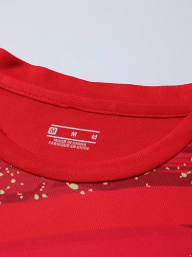 Kids Boys Football Game Training Sport Outfits Short Sleeve Stylish Print T-shirt And Drawstring Boy Shorts Set Red Type B 9-10 Years3