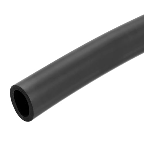 Image of uxcell Foam Tubing for Handle Grip Support, 36mm ID 46mm OD 1m Length Black