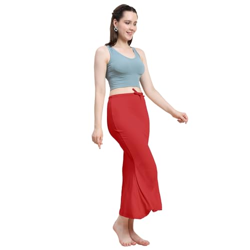 Image of Amazon Brand - Anarva Women Cotton Blended Saree Shapewear Regular Petticoat Skirt For Saree