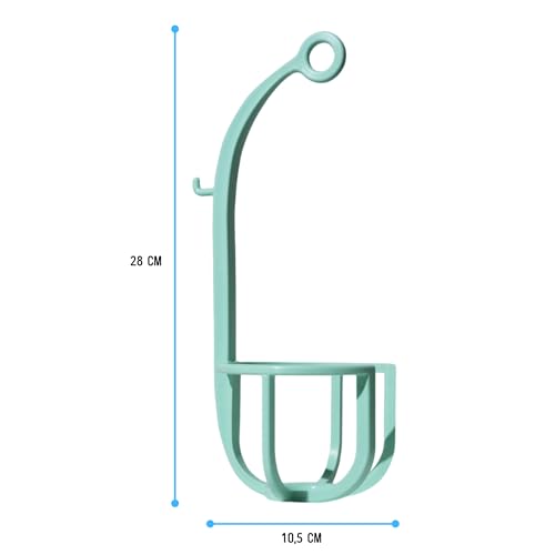 MEDICALAB Infusionsbehälter, fester Käfig aus schlagfestem Polypropylen, universelle Kompatibilität mit Glasflaschen, Medikamenten oder Infusionstherapien, Infusionsbehälter für Stangen, Marine