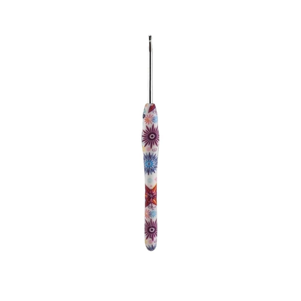 Rubber Grip Extra Long Crochet Needles Aluminum Ergonomic Crochet Hooks(2.75mm)