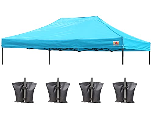 Image of ABCCANOPY Replacement Canopy Top for Pop Up Canopy Tent 10x15 Sky Blue