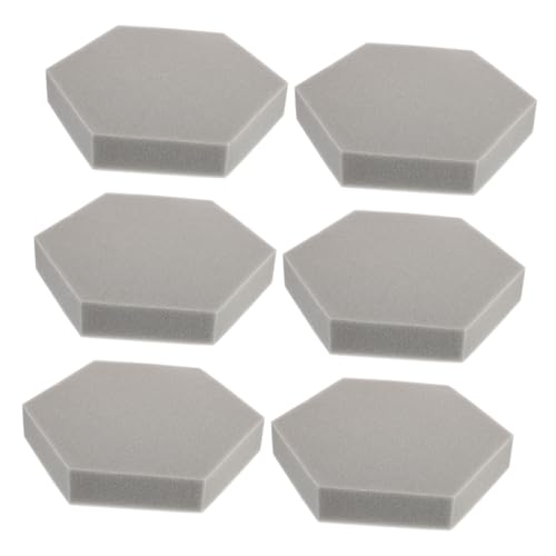 Paneles acústicos hexagonales 6 unidades para amortiguación de sonido en techos de habitaciones miniatura 1