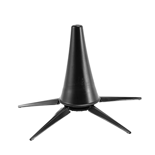 TKOWTB Portable Clarinet Stand Holder Foldable Support Metal 5-Leg Stand Wind Instrument Accessory