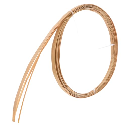 HOMSFOU Strips Decorative Material 4 Rolls for Baskets Reed Weaving Craft Supplies Wood Strips for DIY Projects