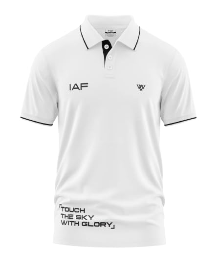 Image of WarriorWorld Mens Pure Cotton Polo T-Shirt for Men 270 GSM Breathable Fabric Stylish Regular Fit Polo Collar Tee Durable Everyday Casual Wear