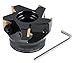 Accusize Industrial Tools 3 inch Indexable Face Milling Cutter 90 Degree, Positive Rake with Tpg322, 2508-0018