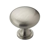 Amerock | Cabinet Knob | Satin Nickel | 1-1/4 inch (32 mm) Diameter | Edona | Drawer Knob | Cabinet Hardware (Pack of 10)