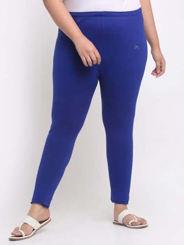 Image of Soft Cotton Ankle Lenght Solid Regular and Plus 35 Colours Leggings for Womens and Girls (Sizes :- M to 6XL)