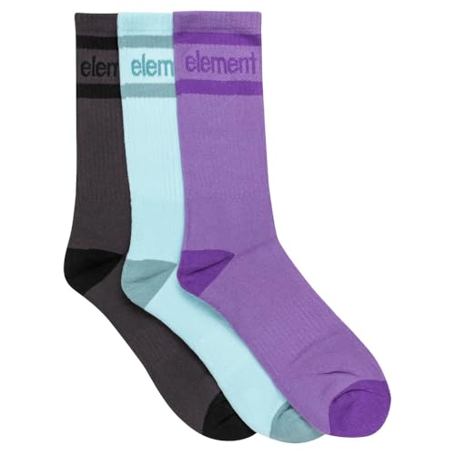 Element CLEARSIGHT 3.0 Socks 3PK Calcetines, Off BLK/Omphalodes/Veronica, Talla única Men's
