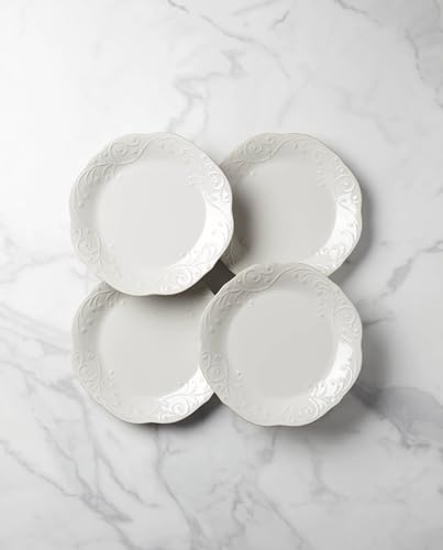 Lenox-French-Perle-4-Piece-Dinner-Plate-Set-4-Count-White