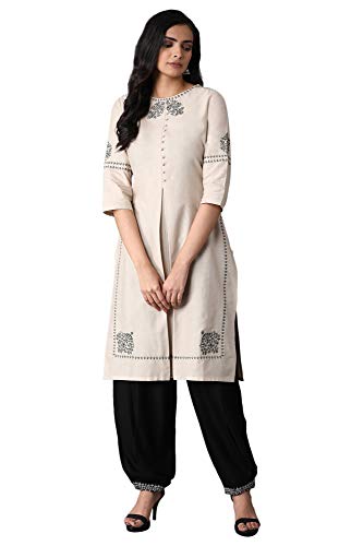 Image of W for Woman W Pure Cotton Strechable Carrot Pants for Women | Pure Cotton Carrot Pants for Women | Trousers for Women
