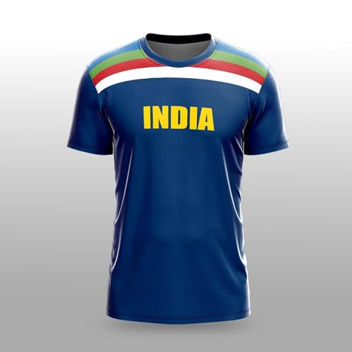 Image of YOURJERSEY India World Cup Jersey Collection 1992-2025 | Customised Cricket Jersey with Name & Number | Sizes 2Y to 4XL | Men, Women & Kids | Breathable Sportswear for Fans T-Shirt