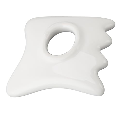 Ferramenta de Raspagem Facial Cerâmica, Reduzindo Olheiras Anti Envelhecimento Portátil Cerâmica Gua