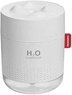 CUQOO 500ml ULtrasonic Cool Mist Humidifiers with Night Light in White  Smart Control Air Humidifier | Quiet Desktop Humidifier Waterless & Auto Shut-Off for Home Baby Room Plants Office