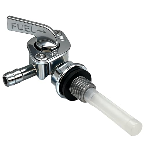 Fuel Shut Off Valve, M10 x 1.25 Generator Gas Tank Switch Valve for Engines Compatible with Go Karts and Mini Bikes and Small Engine Gas Tanks