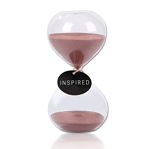 Biloba Puff Sand Timer, Colorful Hourglass Sand Clock, Kitchen Timer - Inspired Glass 3Mins / 5Mins / 30Mins / 60Mins, Home, Office Desk Decor
