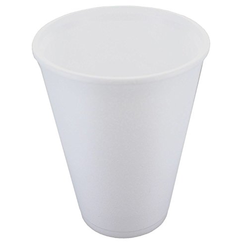 Deli Supplies Bicchieri di Poliestere Bianchi Quantità 1000-12 oz