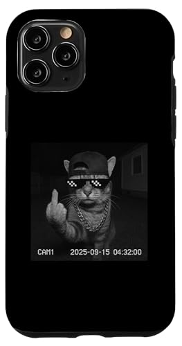 Funny Cat Flipping Off Middle Finger On Security Camera X}zP[X iPhone 11 Pro p