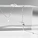 Northern Star Celestial Thin Chain Bracelet 925 Sterling Silver Dainty Bracelet Jewelry for Her Bridesmaid Girlfriend