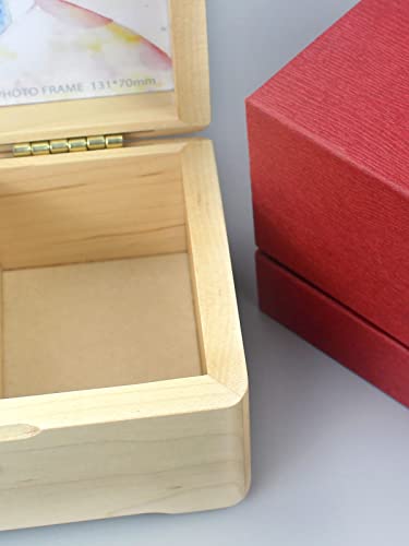 Caja musical de madera maciza SOFTALK personalizable de arce 4