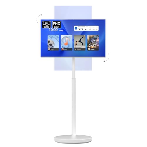 Image of Chengying 32 inch FHD Smart Portable Monitor with Touch Screen and Android OS | Built-in Battery | Webcam | Full Swivel Rotation
