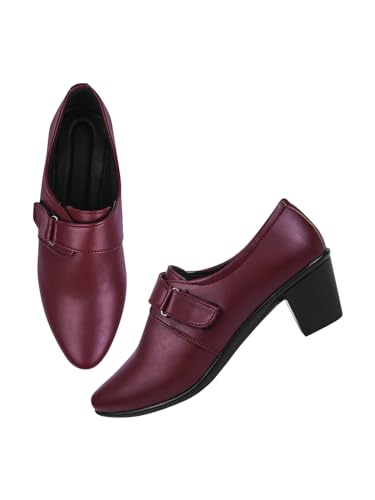 SELFIEE Latest Collection Bellies Comfortable Stylish Solid Block Heel Slip-On Formal Shoes for Womens & Girls