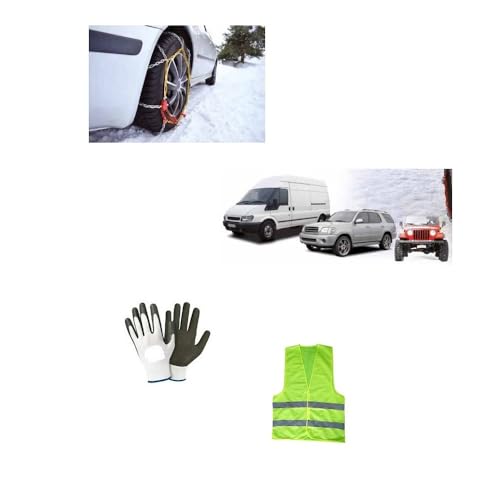 Marchio: CLICCA E VAI CATENE DA NEVE E GHIACCIO PER AUTO SUV, FURGONI, 4X4 E FUORISTRADA PER PNEUMATICO RUOTE CON GOMMA 235/85-16 (99968012) 1 COPPIA DI CATENE DA 16MM A ROMBO =2PEZZI OMOLOGATE SU STRADA
