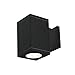 WAC Lighting DC-WS05-F840S-BK Cube Architectural 5" LED Outdoor Wall, 33 Degrees Flood Beam, Straight up and Down, Black