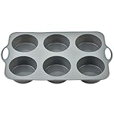 Cozora Jumbo Silikon-Muffinbleche, 6 Cupcakes, mit Griffen...