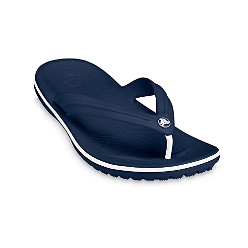 Image of Crocs Unisex's Clock Band Flip, Navy, 33.0 cm