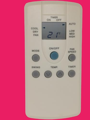 Image of Sanavya AC Remote Control - Compatible Replacement for Split & Window Air Conditioners - Replicates Genuine Remote Functions (Carrier Ac Remote 167)