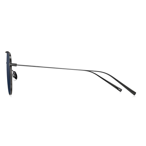 Image of BOLON Ultra Lightweight Full Titanium Classic Aviator Polarized Sunglasses, Exclusive Eyewear Brand of EssilorLuxottica